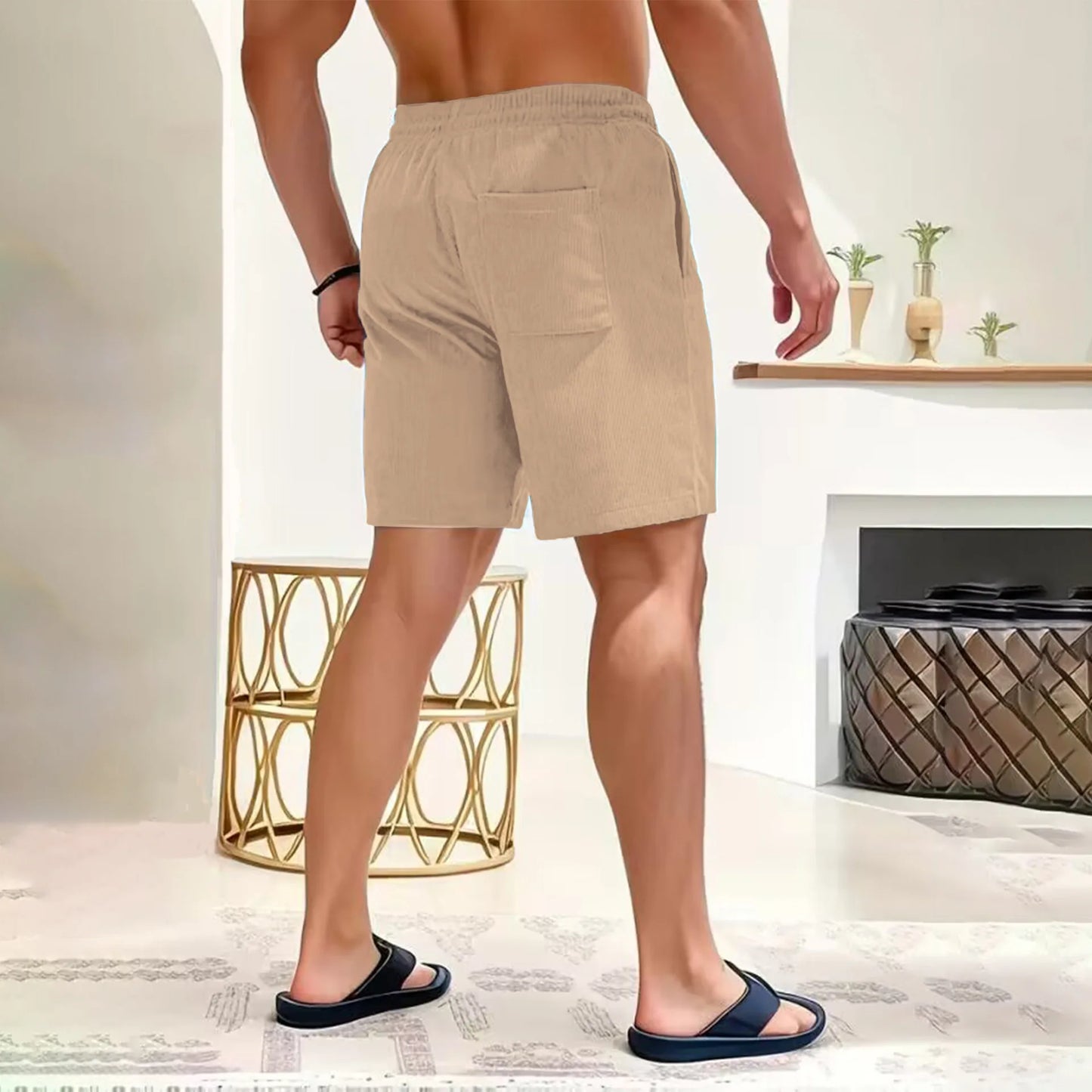 Corduroy Shorts - Men's Casual Summer Wear